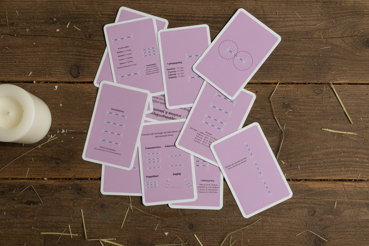 Equicard hoppövningar i stallmiljö