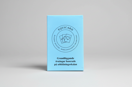 Equicard träningskort för ryttare blå kortlek 